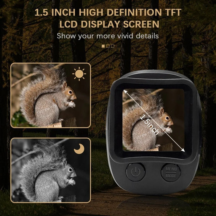 Digital Night Vision Monocular HD Video 1.5 Inch Long Distance Travel Infrared Monocular Save Photos Videos for Outdoor Surveillance - 6