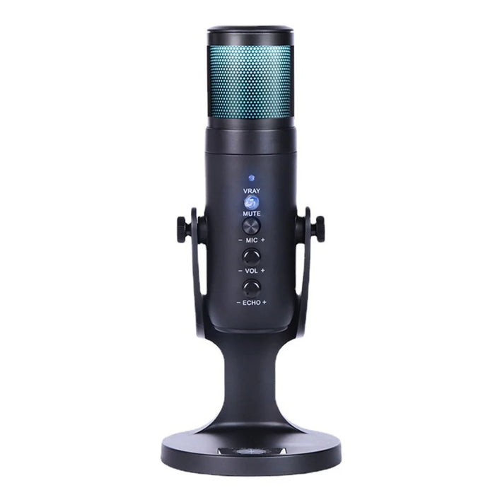 Desktop Mini Condenser Microphone RGB Microphone with Stand for Streaming Podcasting Instrument Recording - 1