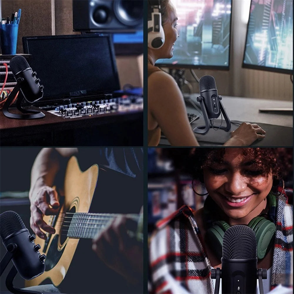 USB Microphone Noise-Cancelling Microphone for Streaming Podcasting Recording Mic - 3