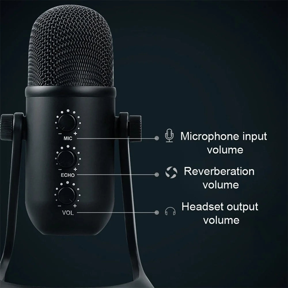 USB Microphone Noise-Cancelling Microphone for Streaming Podcasting Recording Mic - 6