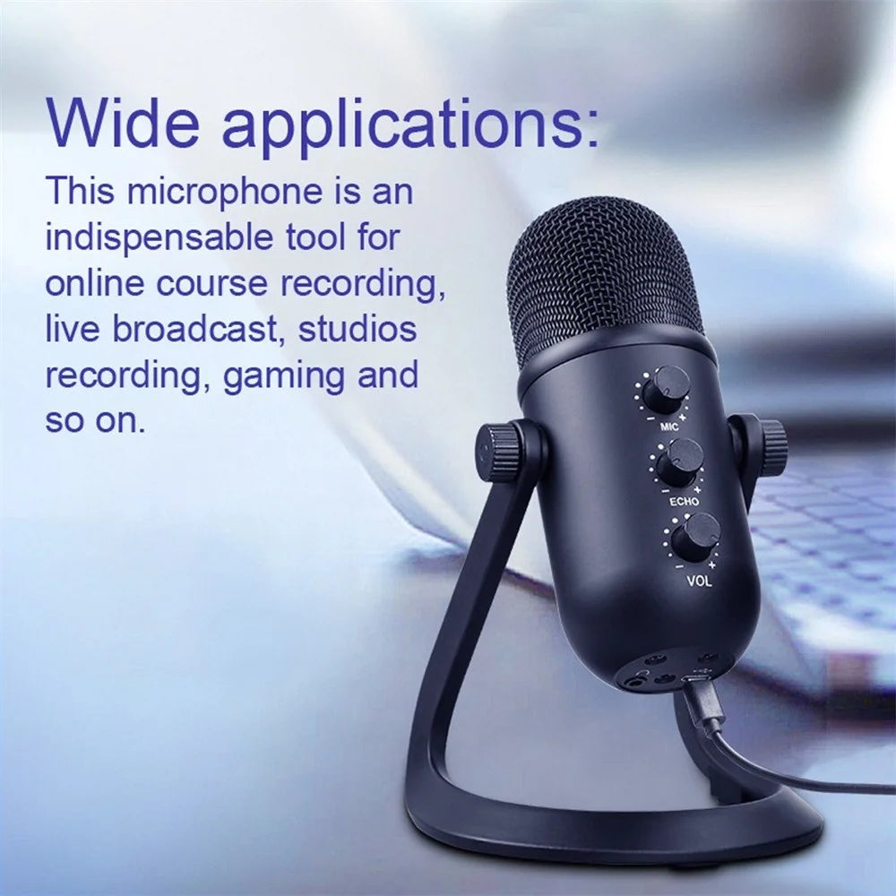 USB Microphone Noise-Cancelling Microphone for Streaming Podcasting Recording Mic - 7
