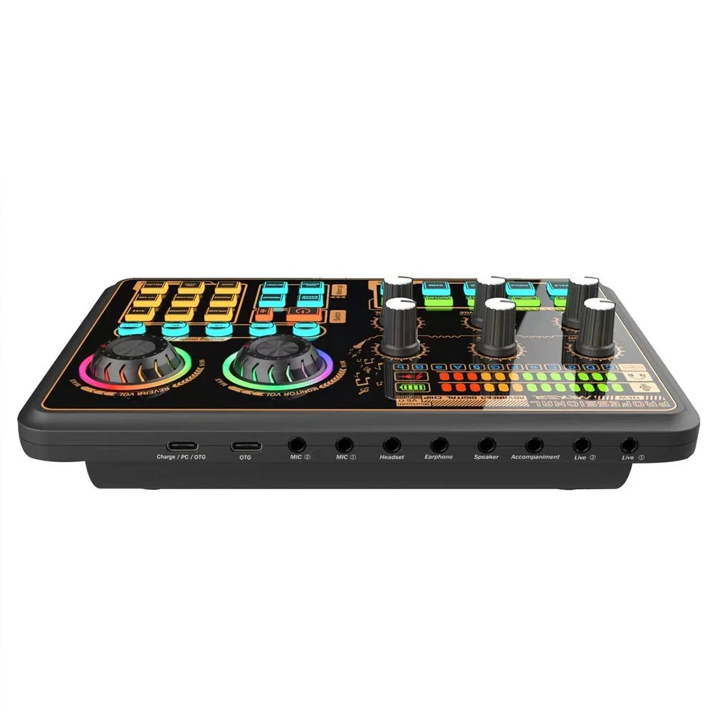 SK600 Audio Interface Audio Mixer BT Wireless Connection External Sound Card for Recording Streaming - 1