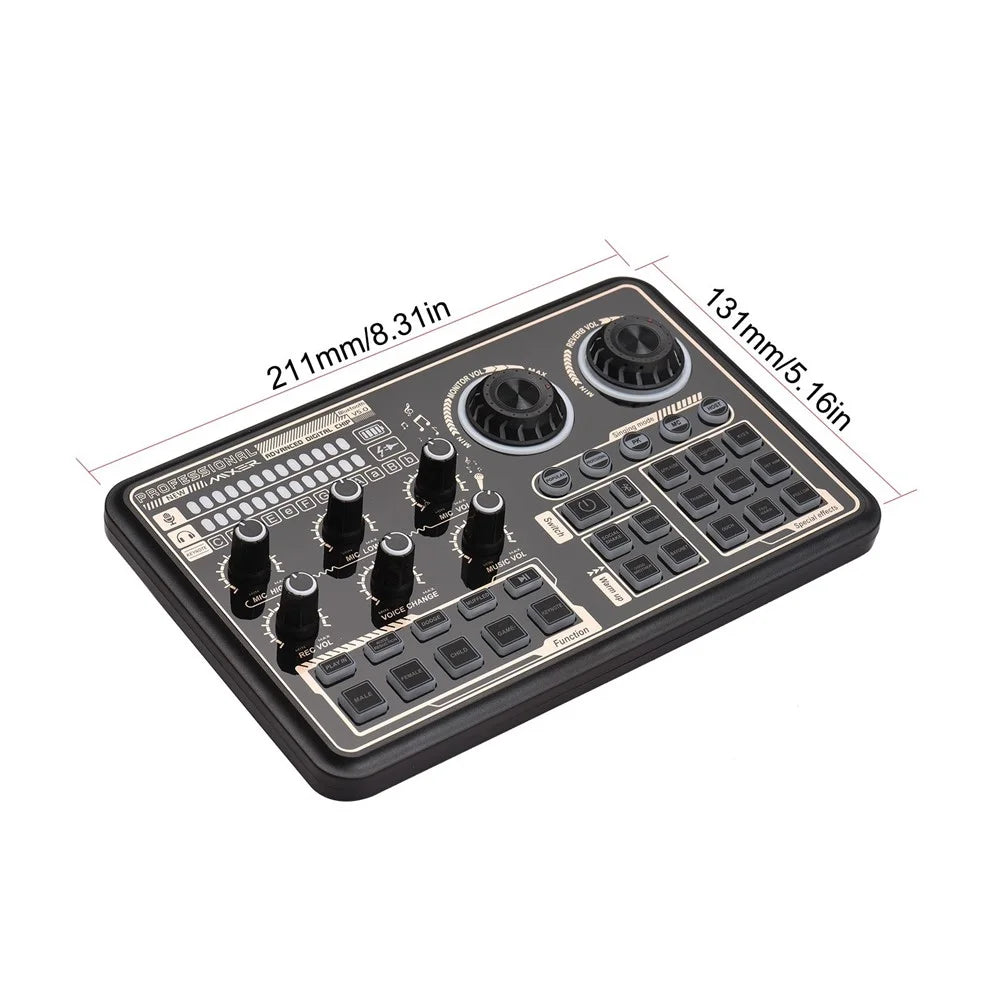 SK600 Audio Interface Audio Mixer BT Wireless Connection External Sound Card for Recording Streaming - 6