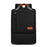 3Pcs Backpack Set Women Men 14.5-inch Laptop Backpack Shoulder Bag Small Pocket for Travel School Work - Black - 2