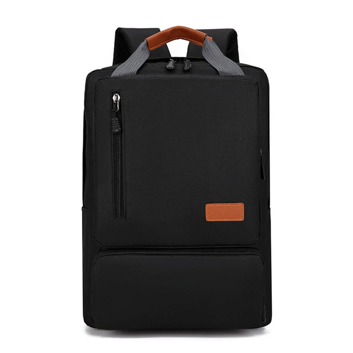 3Pcs Backpack Set Women Men 14.5-inch Laptop Backpack Shoulder Bag Small Pocket for Travel School Work - Black - 2