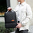 3Pcs Backpack Set Women Men 14.5-inch Laptop Backpack Shoulder Bag Small Pocket for Travel School Work - Black - 5