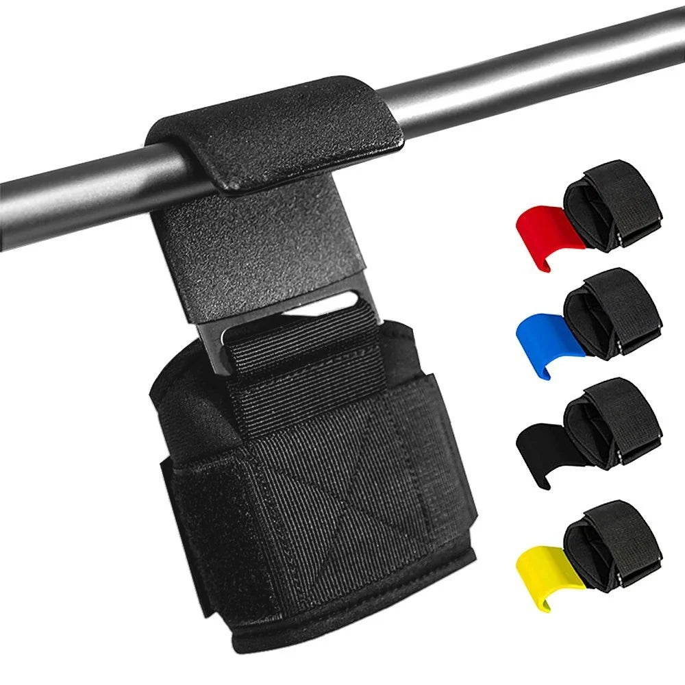 Weight Lifting Hooks Heavy Duty Lifting Wrist Straps Dumbbells Weightlifting Sports Gloves and Grip Pads for Deadlift Powerlifting Pull Up Bar - Black - 7