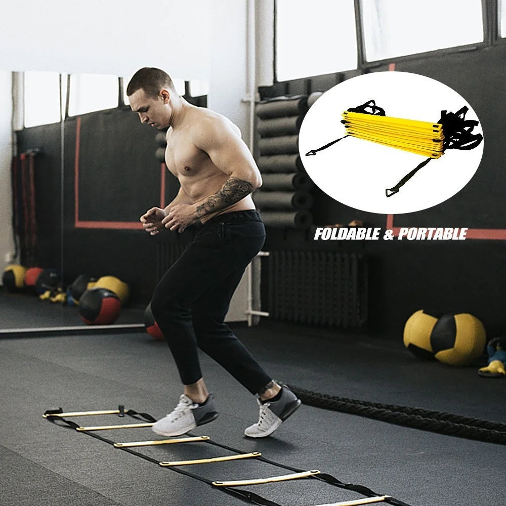12 Rung Agility Speed Ladder Set 19.7ft for for Soccer Football Fitness Training - 2