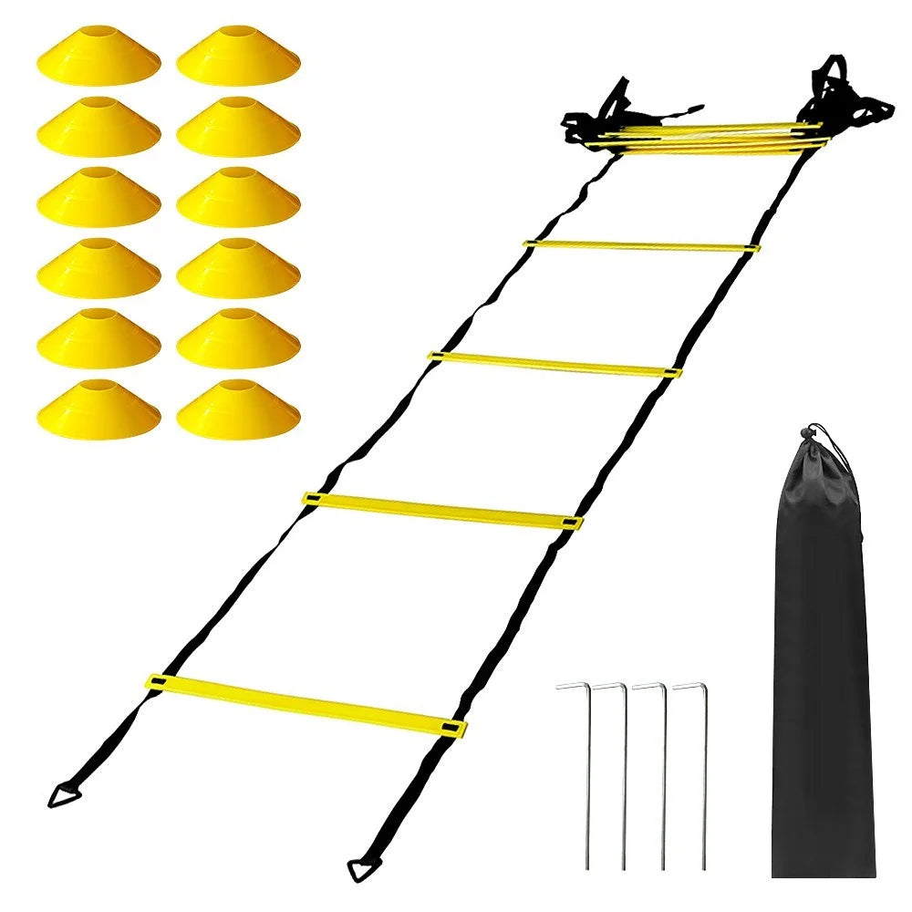 12 Rung Agility Speed Ladder Set 19.7ft for for Soccer Football Fitness Training - 4