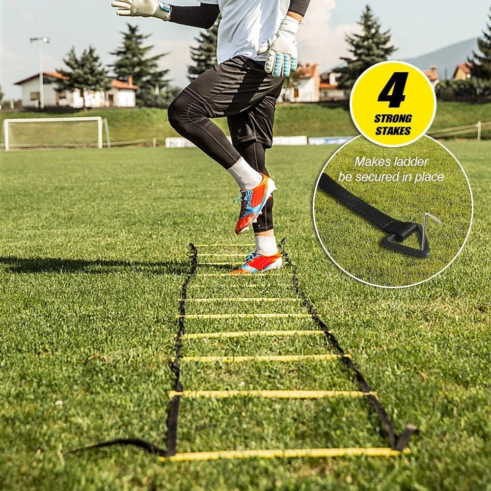 12 Rung Agility Speed Ladder Set 19.7ft for for Soccer Football Fitness Training - 5