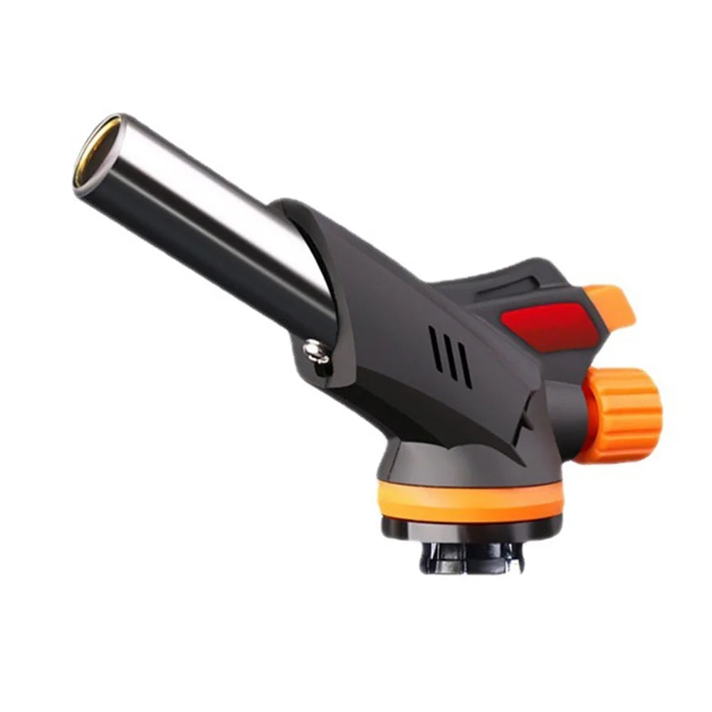 Butane Torch Kitchen Torch Lighter Adjustable Flame No Leaking Reversible Culinary Torch For Cooking Baking Barbecue - Black - 1