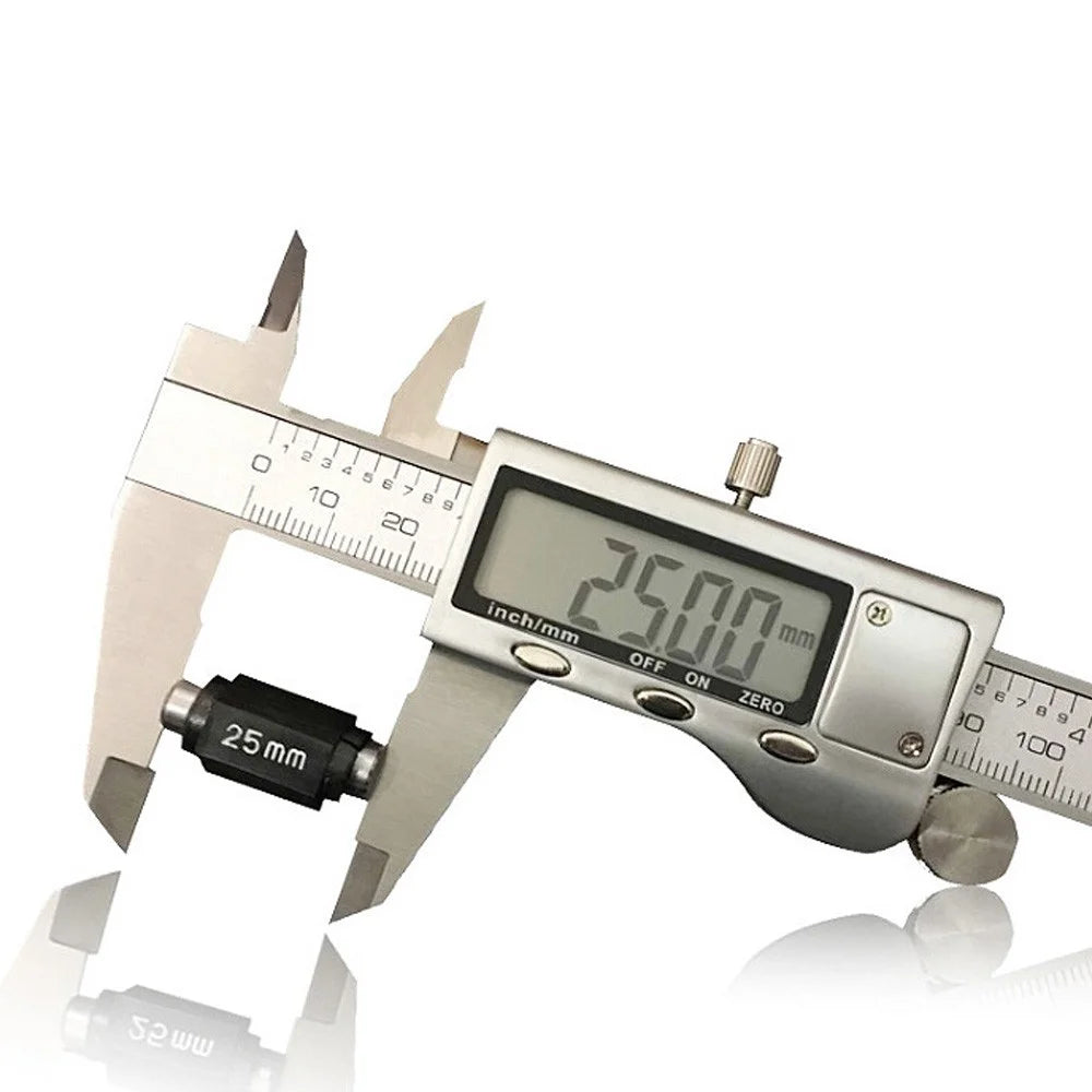 Electronic Digital Vernier Caliper 150mm Metric Wear-resistant Stainless Steel Measuring Tool for Inside Outside Depth Length Height and Thickness Measurements - 2