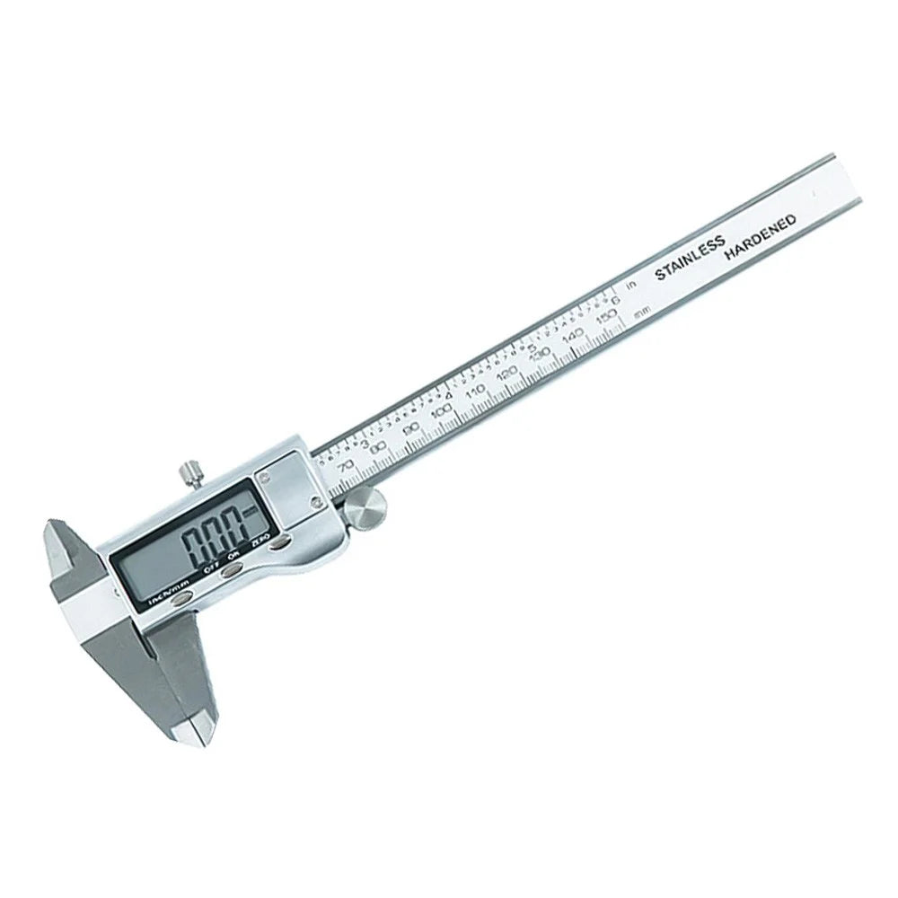 Electronic Digital Vernier Caliper 150mm Metric Wear-resistant Stainless Steel Measuring Tool for Inside Outside Depth Length Height and Thickness Measurements - 4