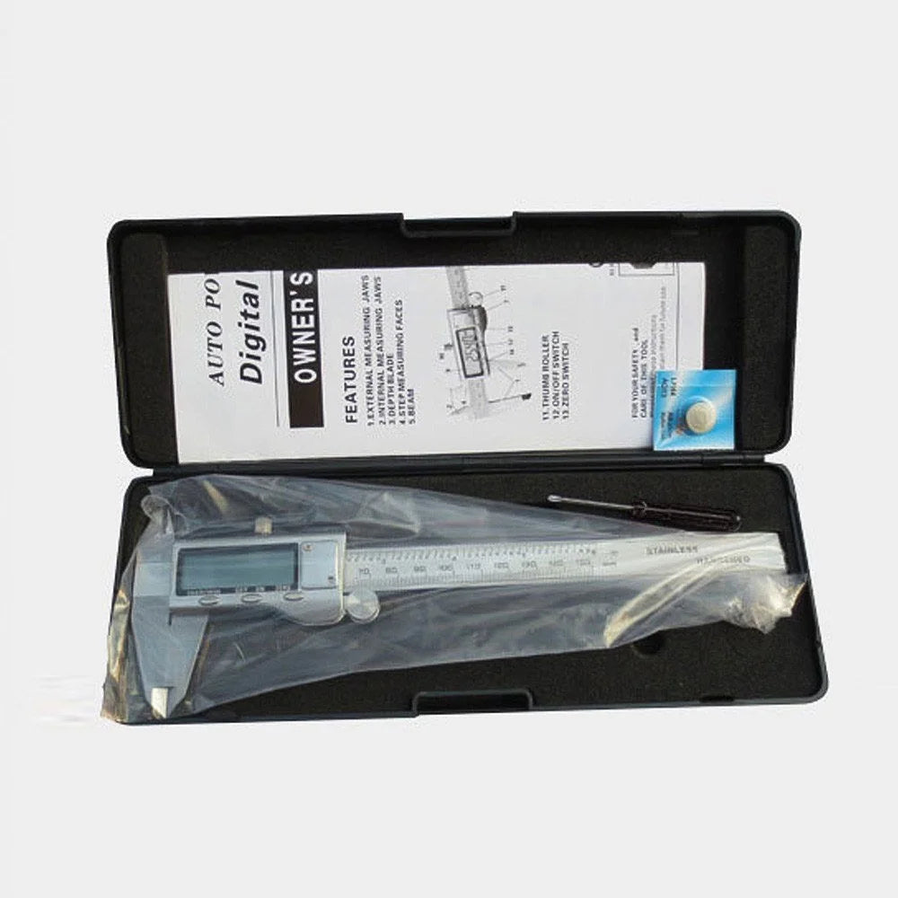 Electronic Digital Vernier Caliper 150mm Metric Wear-resistant Stainless Steel Measuring Tool for Inside Outside Depth Length Height and Thickness Measurements - 5