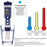 Water Quality Tester 5-in-1 Multi-Parameter Water Testing Meter IP67 Digital LCD Water Quality Monitor PH/TDS/EC/Temperature/Salinity Analyzer Detector - 6
