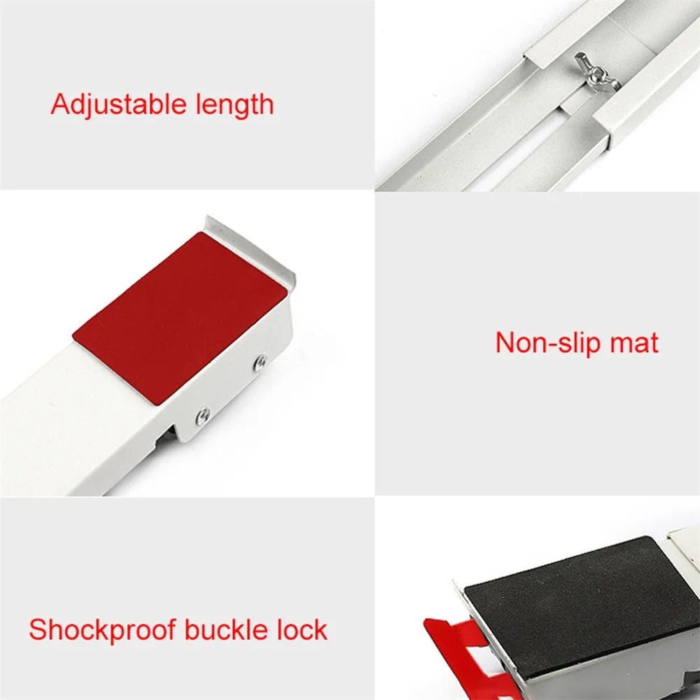 1 Set Home Household Refrigerator Movable Adjustable Stand Moving Base 24-Wheels Roller Bracket - 4