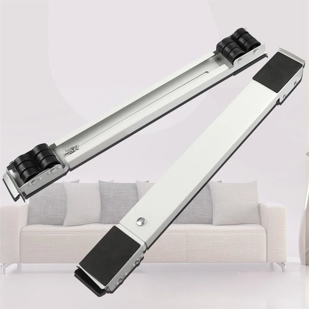 1 Set Home Household Refrigerator Movable Adjustable Stand Moving Base 24-Wheels Roller Bracket - 7