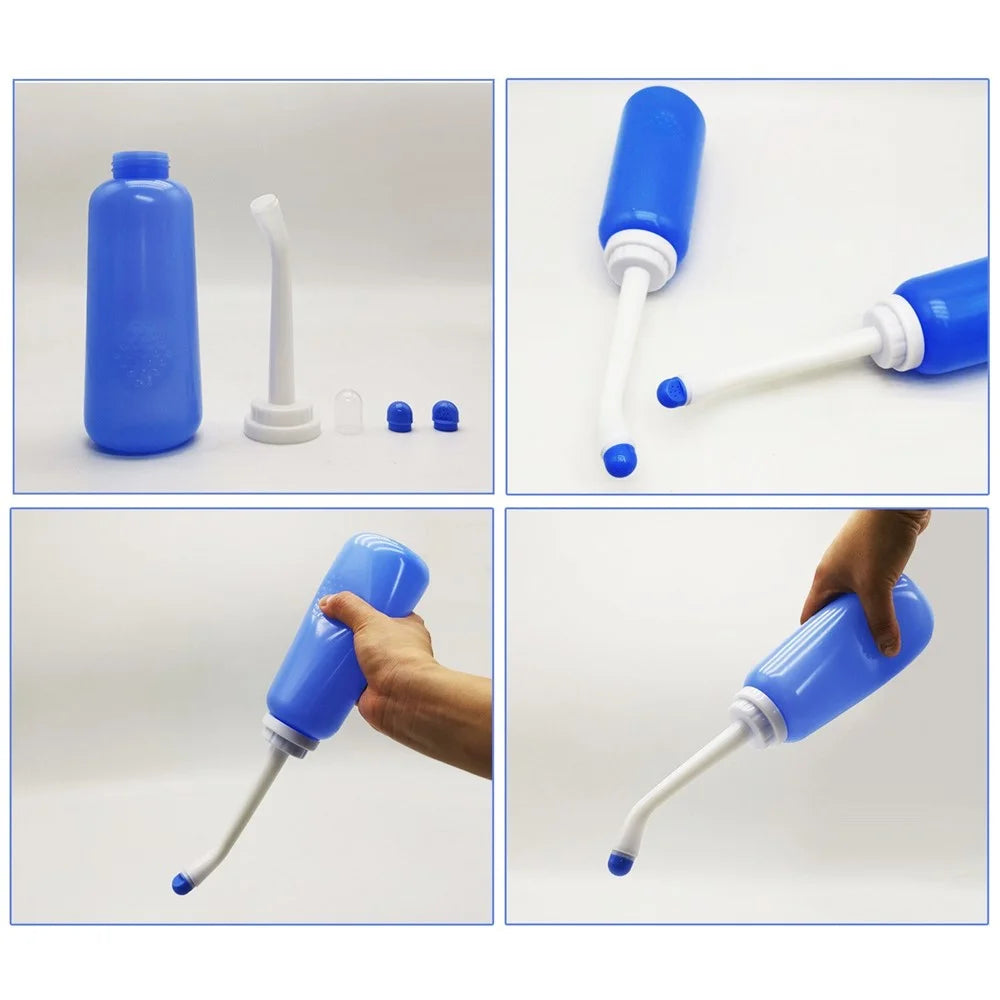 Portable Travel Bidet Electric Mini Atomizer with 2 Nozzle Spray 500ml Cap for Childbirth Cleaner Postpartum Care Driver - 4