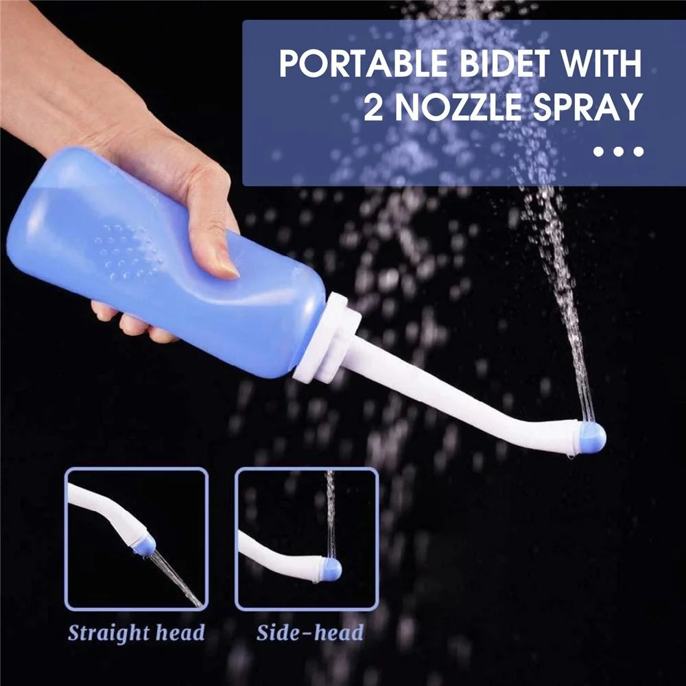Portable Travel Bidet Electric Mini Atomizer with 2 Nozzle Spray 500ml Cap for Childbirth Cleaner Postpartum Care Driver - 5