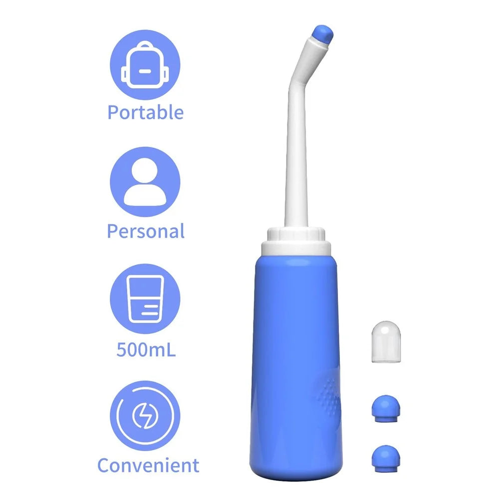 Portable Travel Bidet Electric Mini Atomizer with 2 Nozzle Spray 500ml Cap for Childbirth Cleaner Postpartum Care Driver - 7
