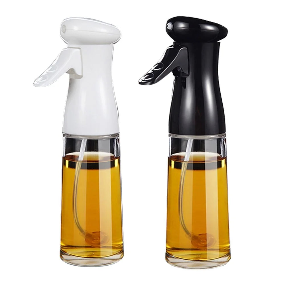 Oil Sprayer Glass Oil Spray Bottle 200ML Oil Misters Vinegar Bottle Oil Dispenser for Kitchen Air Fryer Cooking BBQ Salad Roasting (BPA Free, No FDA Certificate) - White - 3