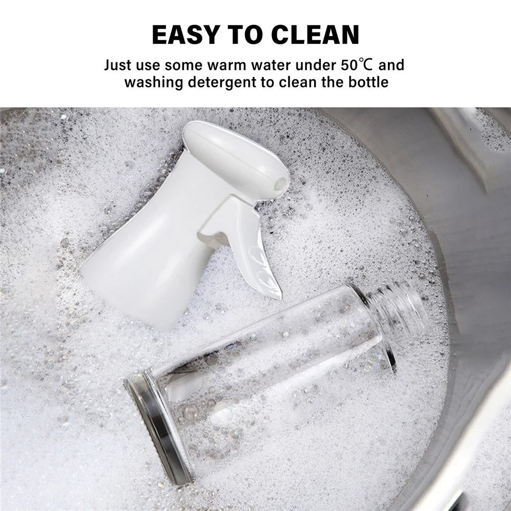 Oil Sprayer Glass Oil Spray Bottle 200ML Oil Misters Vinegar Bottle Oil Dispenser for Kitchen Air Fryer Cooking BBQ Salad Roasting (BPA Free, No FDA Certificate) - White - 7