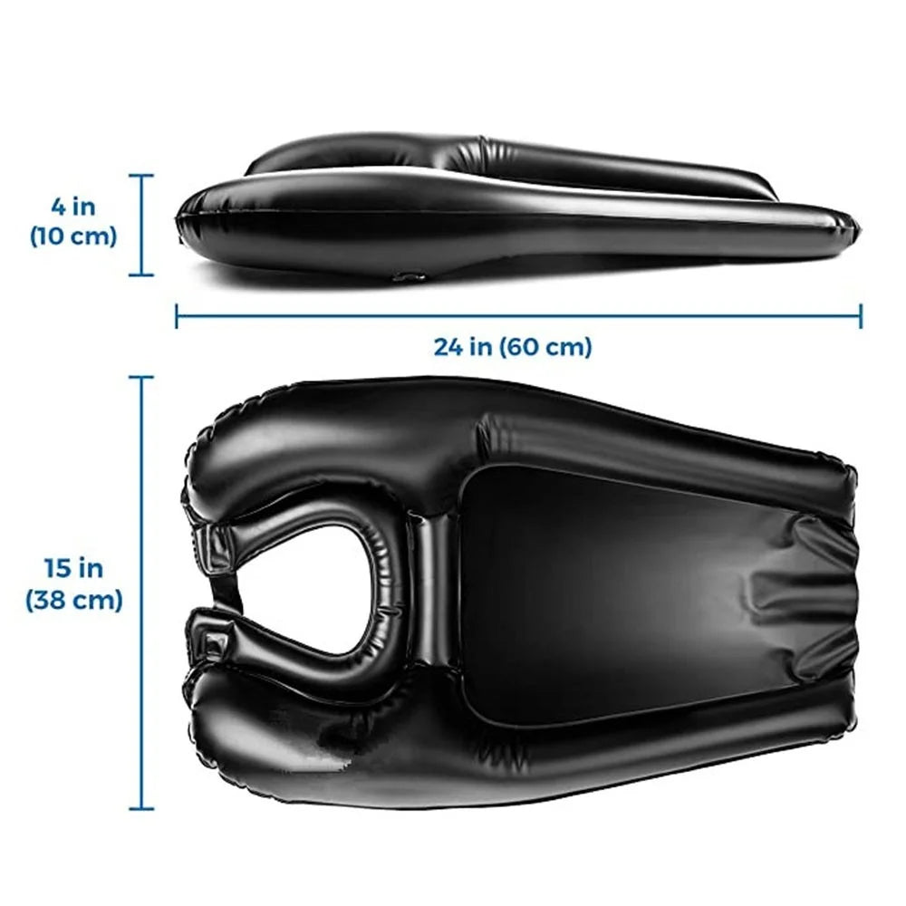 Portable Shampoo Basin Inflatable Home Foldable Shampoo Pad Cushion - 7