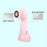 360 Degree Facial Cleansing Brush 2 Speed Levels Waterproof Face Cleaning Brush with Replacement 3 Brush Heads - Pink - 3