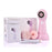 360 Degree Facial Cleansing Brush 2 Speed Levels Waterproof Face Cleaning Brush with Replacement 3 Brush Heads - Pink - 4