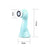 360 Degree Facial Cleansing Brush 2 Speed Levels Waterproof Face Cleaning Brush with Replacement 3 Brush Heads - Pink - 5