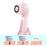 360 Degree Facial Cleansing Brush 2 Speed Levels Waterproof Face Cleaning Brush with Replacement 3 Brush Heads - Pink - 7