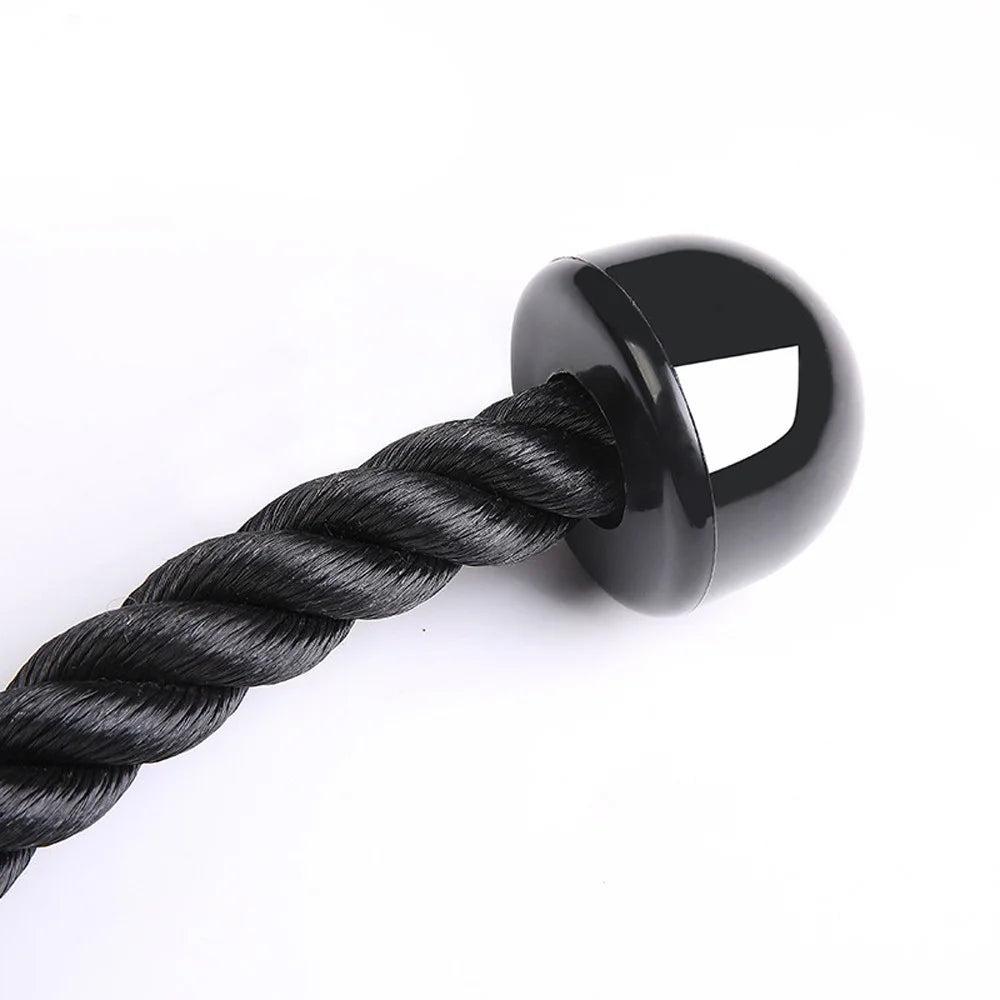 Tricep Rope Cable Attachment Exercise Machine Abdominal Crunches Pulley System Gym Pull Down Rope - 6