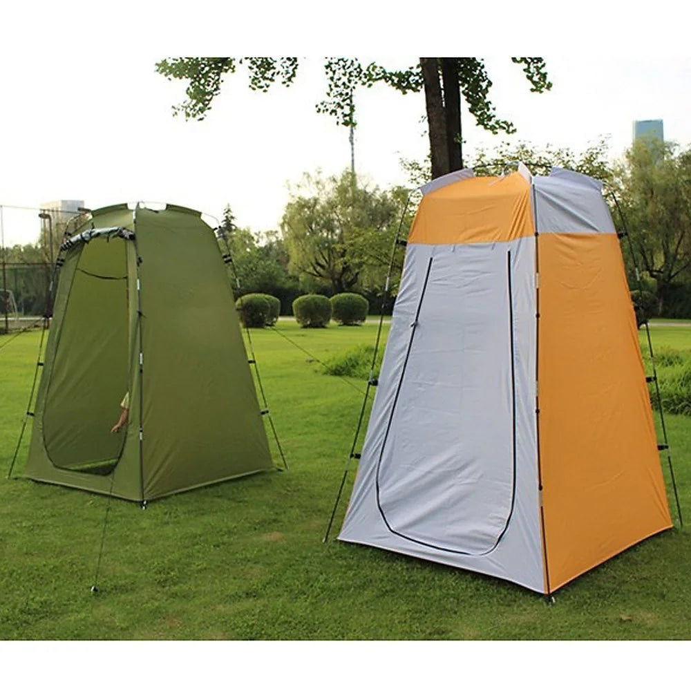 Camping Shower Tent Oversize Space 6FT Privacy Outdoor Bathroom Changing Dressing Room for Hiking Beach Picnic Fishing Potty - Army Green - 7