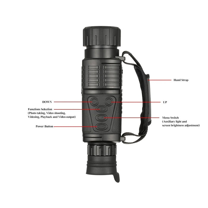 Monocular Telescope 5x40 Multi-functional IR Digital Night Vision HD Scopes with Camera Video Recorder Camcorder Function - 7