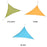 Polyester Durable Outdoor Triangular Sunshade Sail - Orange/3x3x3m - 2