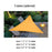 Polyester Durable Outdoor Triangular Sunshade Sail - Orange/3x3x3m - 3