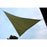 Polyester Durable Outdoor Triangular Sunshade Sail - Orange/3x3x3m - 5