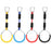 4Pcs Gymnastic Rings Exercise Hoops Obstacle Courses Gym Rings Swing Bar Athletic Dip Rings Strength Workout Training Pull Ups - 5