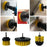 3 Pack Drill Brush Attachment Set Scrubber Cleaning Brush for Cleaning Bathroom Surfaces Floor Tub Shower Tile Kitchen - Blue - 3