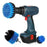 3 Pack Drill Brush Attachment Set Scrubber Cleaning Brush for Cleaning Bathroom Surfaces Floor Tub Shower Tile Kitchen - Blue - 4