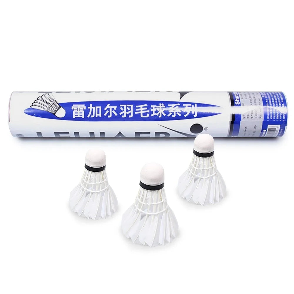 12Pcs Feather Badminton Shuttlecocks High Speed Badminton Balls for Indoor Outdoor Sports - 5