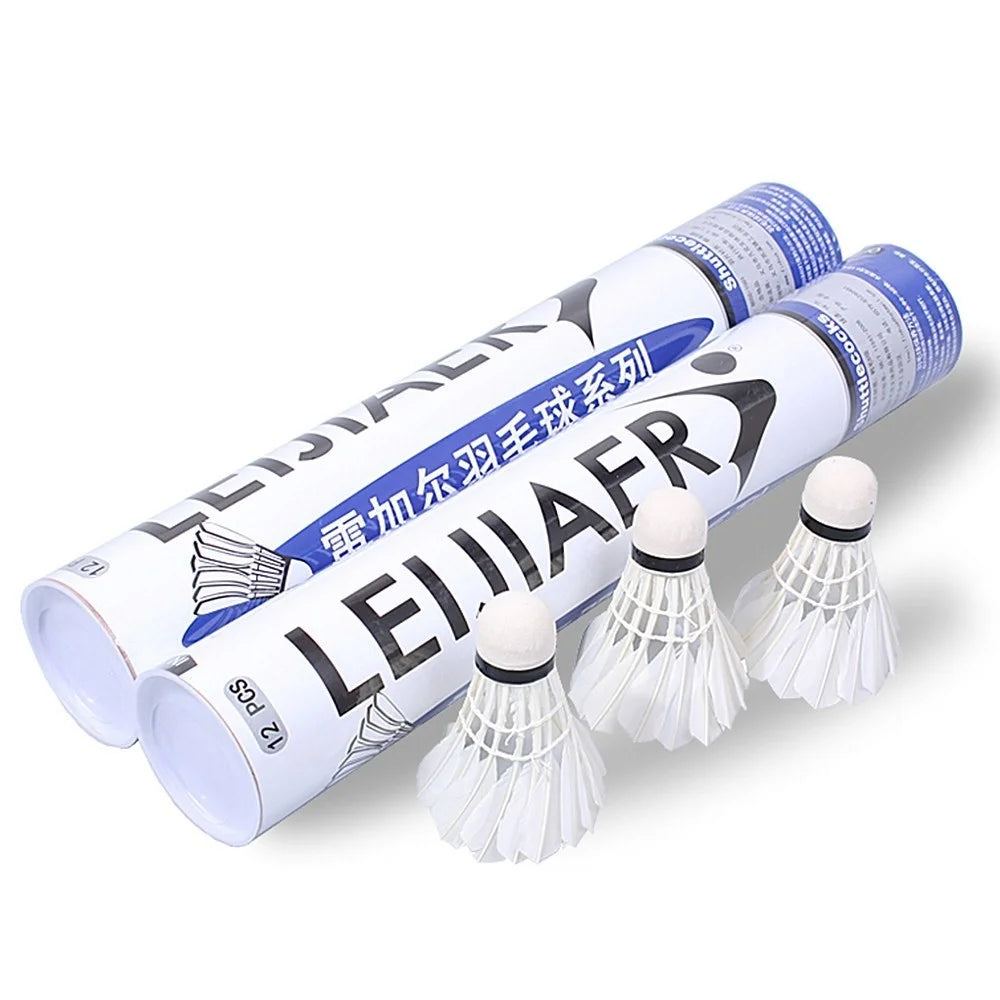 12Pcs Feather Badminton Shuttlecocks High Speed Badminton Balls for Indoor Outdoor Sports - 6