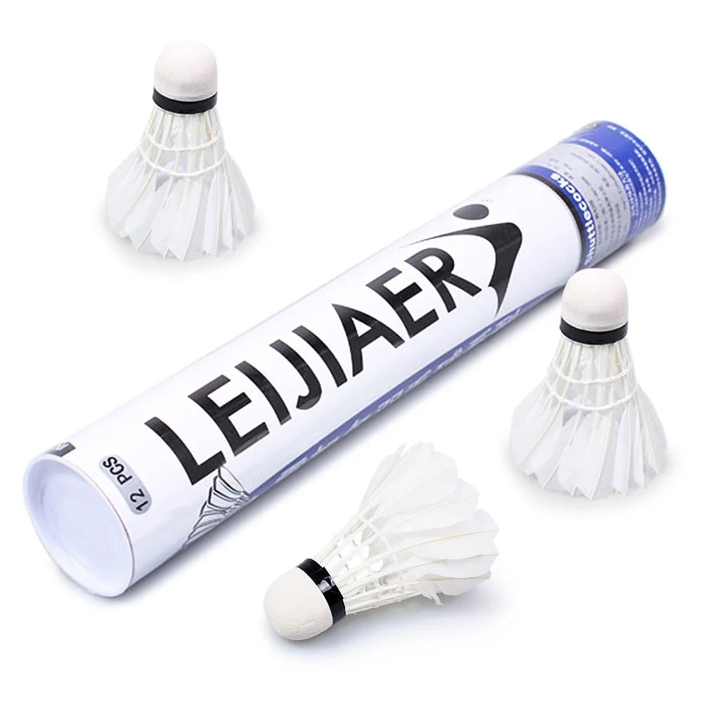 12Pcs Feather Badminton Shuttlecocks High Speed Badminton Balls for Indoor Outdoor Sports - 7