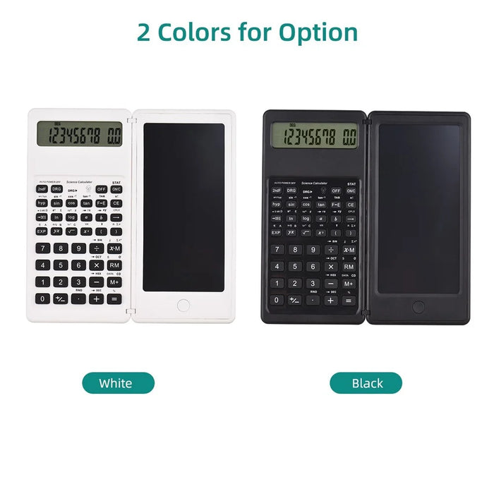 Calculator with LCD Writing Tablet 10 Digits Display Desktop Calculator with Stylus Erase Button - Black - 4