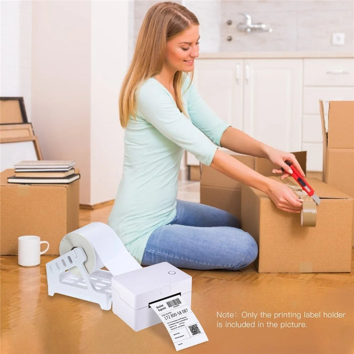 Label Holder Thermal Label Holder for Rolls and Fan-Fold Labels Work with Desktop Label Printers - 3
