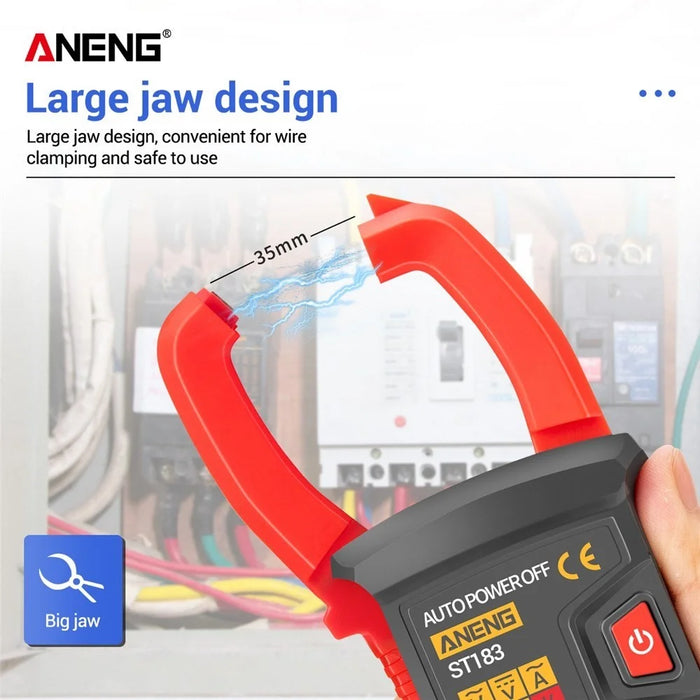 ANENG ST183 AC Current and AC/DC Voltage Tester 6000 Counts Digital Clamp Meter Auto-Ranging Multimeter Resistance Capacitance Diode Test NCV - 4