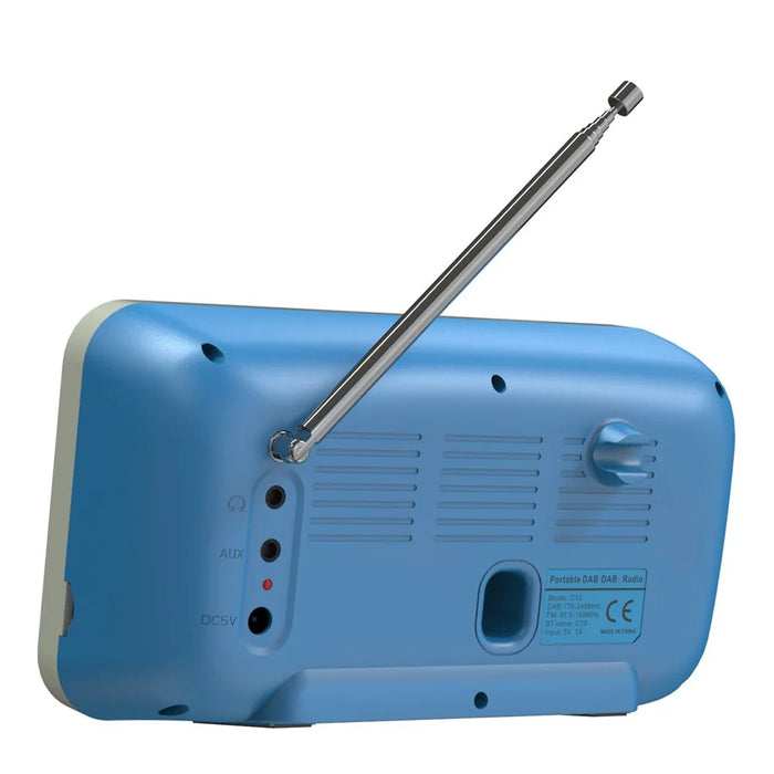 Portable Radio Digital Tuning AM/FM Stereo Radio Player Rechargeable Supports TF USB Port, Sleep Timer - 6