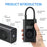Portable Air Compressor Large Capacity Battery Wireless Inflation 150PSI Mini Electric Inflator Pump Wireless Car Tire Inflator Pump with Digital Display LED Light for Bike Motorcycle Car - 3