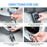 Portable Air Compressor Large Capacity Battery Wireless Inflation 150PSI Mini Electric Inflator Pump Wireless Car Tire Inflator Pump with Digital Display LED Light for Bike Motorcycle Car - 6