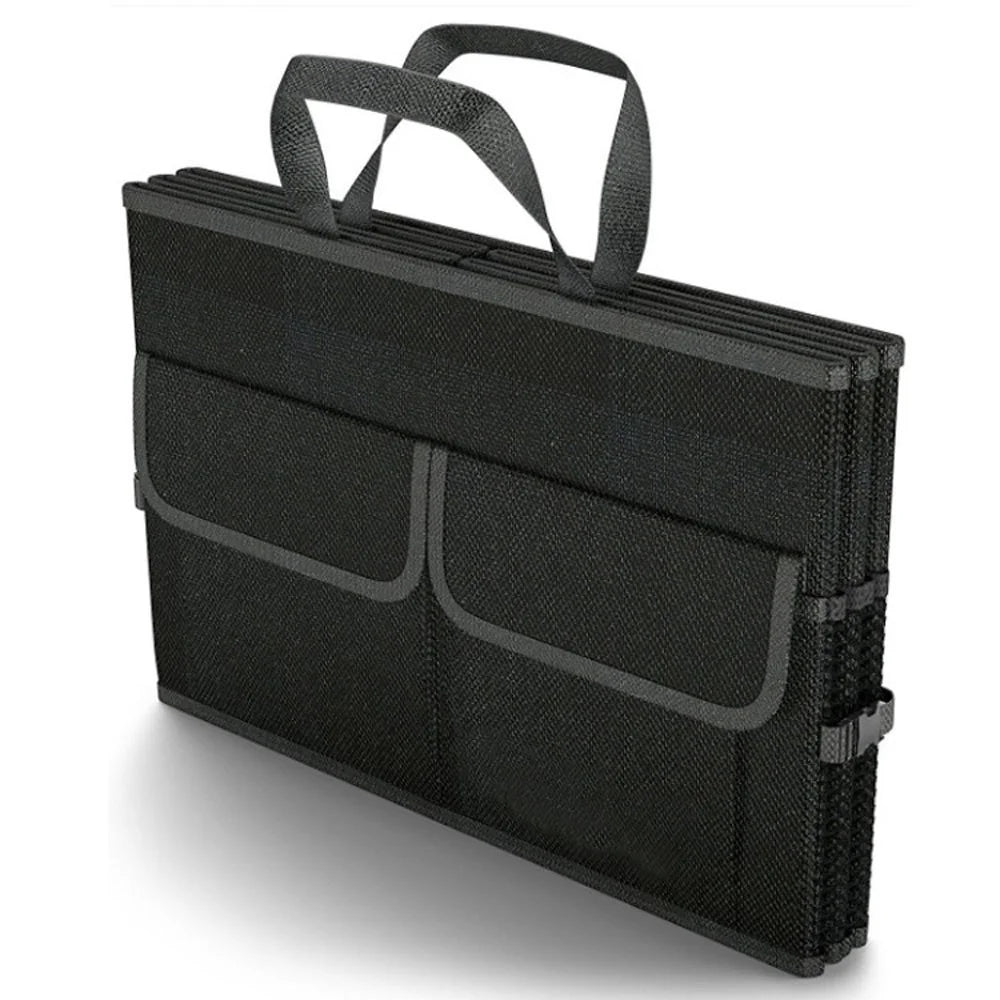 Car Trunk Collapsible Organizer Wear-resistant Storage Box Multi-Compartment Car Organizer with Side Pocket for Car Truck SUV - 2